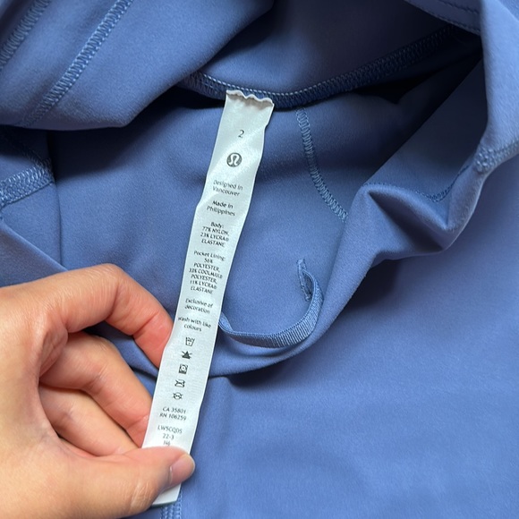 wunder train hr tight 25" water drop size 2 lululemon nwt - Picture 4 of 13